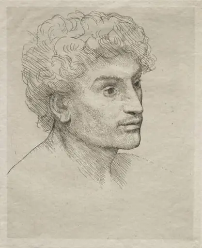 Head of a Young Man, by Alphonse Legros