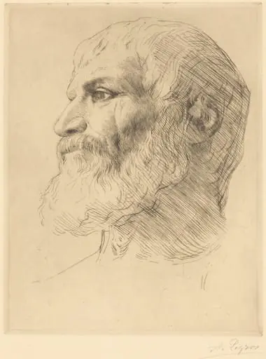 Head of Souliote (Tete de Souliote), by Alphonse Legros