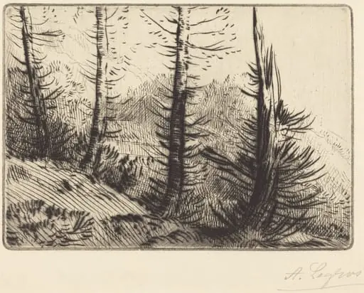 In the Pyrenees (Dans les Pyrenees), by Alphonse Legros