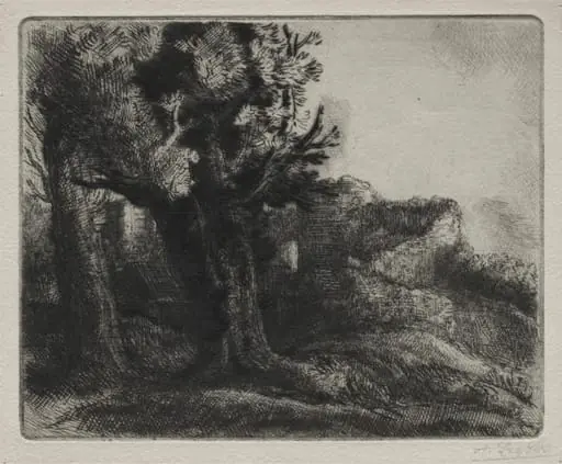 In the Ruins, by Alphonse Legros