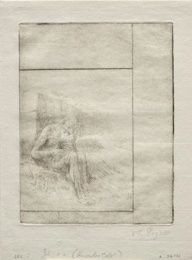 Job (2nd Plate), by Alphonse Legros, 1884