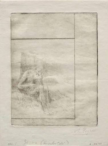 Job (2nd Plate), by Alphonse Legros