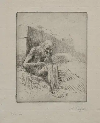 Job (Second Plate), by Alphonse Legros, 1884