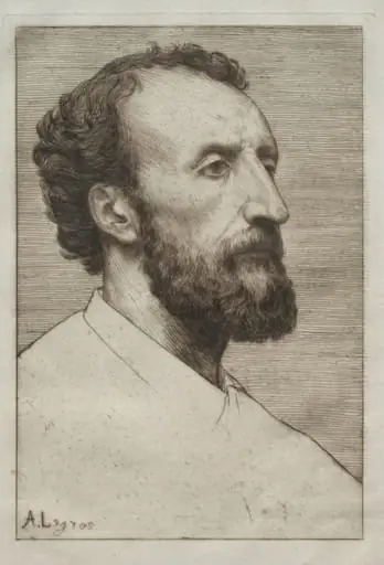 Jules Dalou, by Alphonse Legros