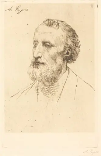 Jules Dalou, 1st plate, by Alphonse Legros