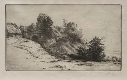 La ferme de Bienheureux (2nd Plate), by Alphonse Legros