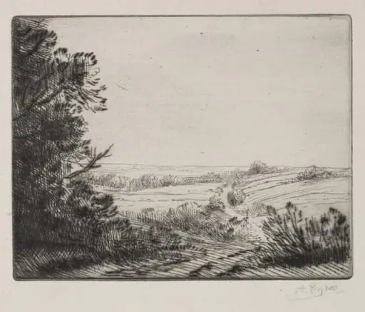 Landscape, by Alphonse Legros