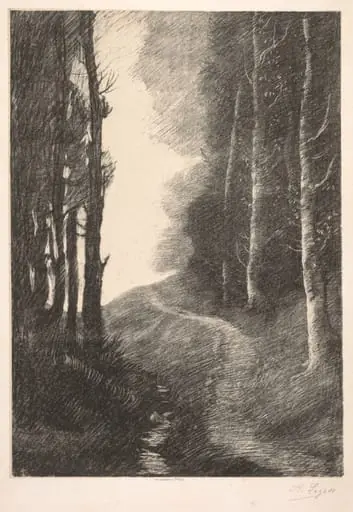 Landscape at Bouleaux, by Alphonse Legros