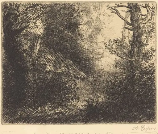 Landscape: Near Chailleux (Paysage: Pres Chailleux), by Alphonse Legros