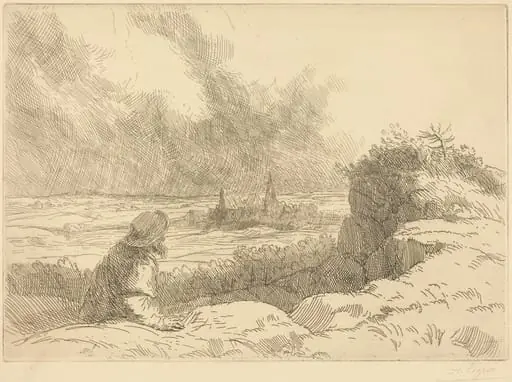 Landscape (Paysage), by Alphonse Legros