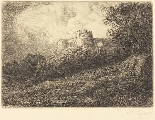 Landscape (Paysage), by Alphonse Legros