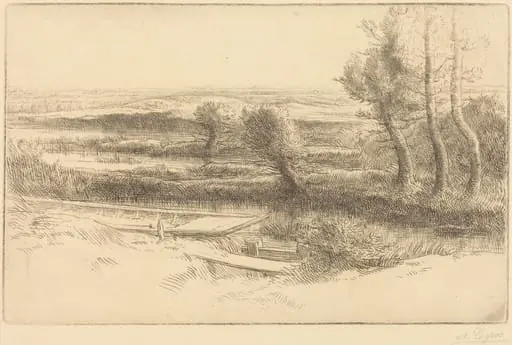 Landscape (Paysage), by Alphonse Legros
