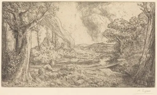 Landscape (Paysage), by Alphonse Legros