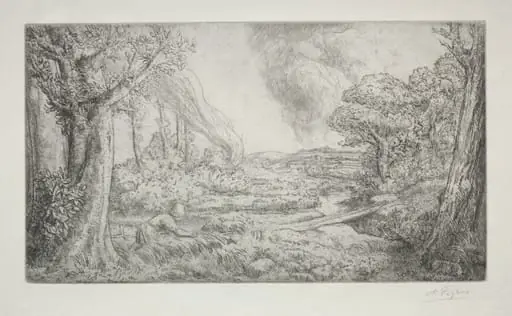Landscape (Paysage), by Alphonse Legros