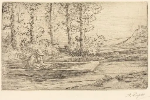 Landscape (Paysage), by Alphonse Legros