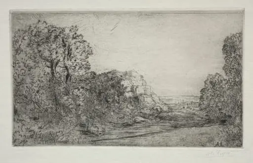 Landscape: Sunrise, by Alphonse Legros