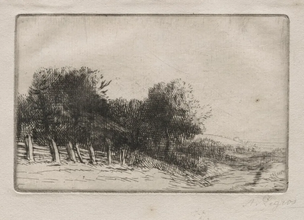 Landscape (Un Paysage), by Alphonse Legros, 1884