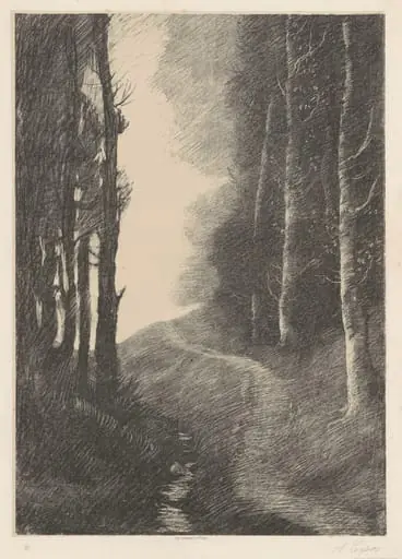 Landscape with Birch Trees (Le Paysage aux Bouleaux), by Alphonse Legros