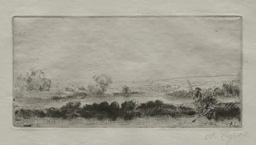 Landscape with Peat-bog: In the Marsh, by Alphonse Legros