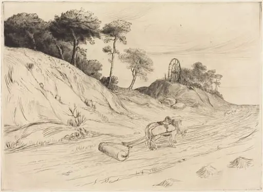 Landscape with Roller (Le paysage au rouleau), by Alphonse Legros