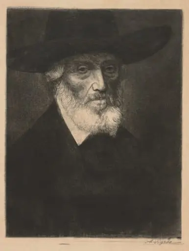 Large Portrait of Thomas Carlyle, by Alphonse Legros