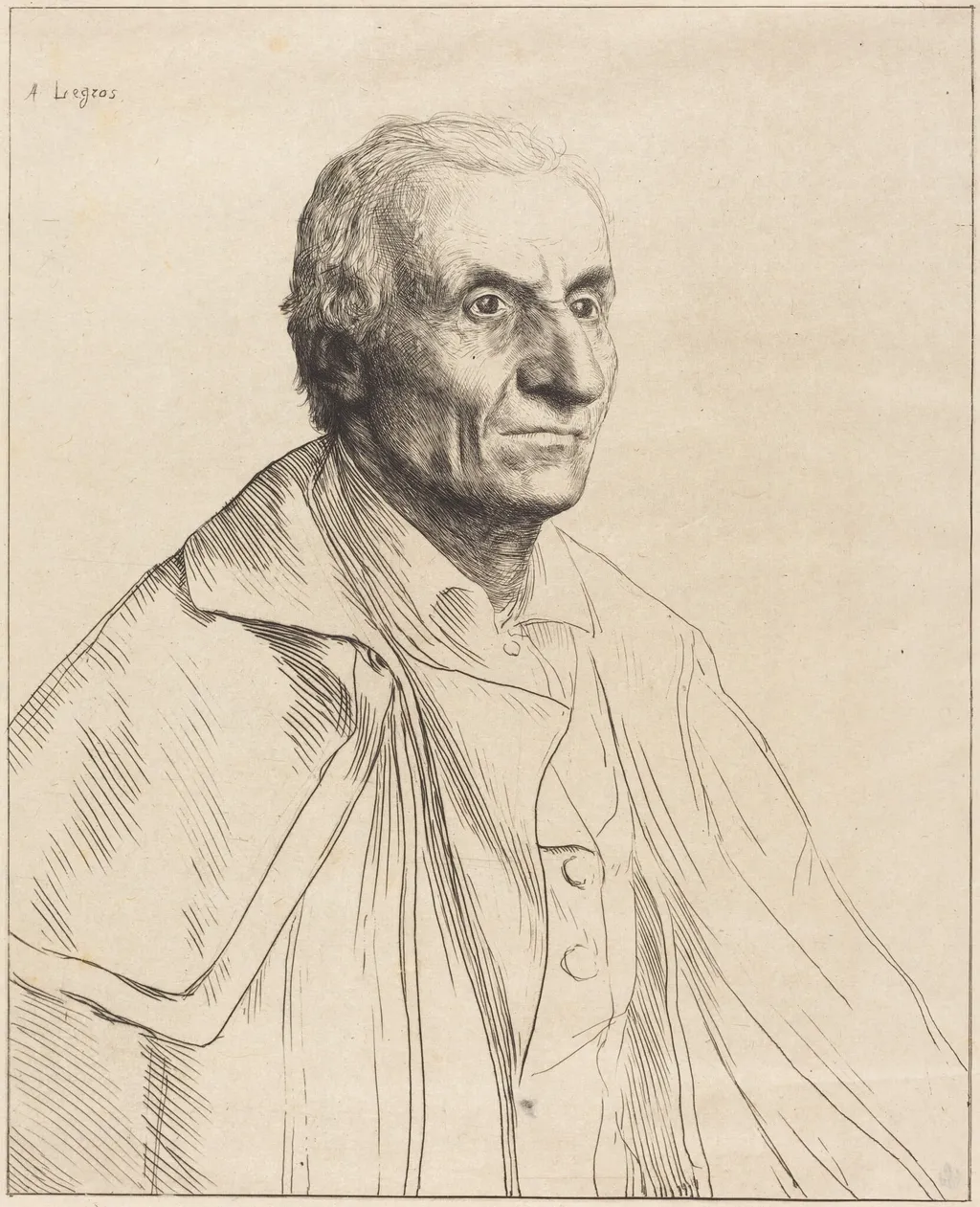 Large Spaniard (Le grand Espagnol), by Alphonse Legros, ink, 1874
