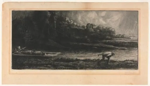 Le Paysage au Bâteau, by Alphonse Legros