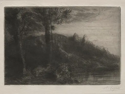 Le Petit Pont, by Alphonse Legros