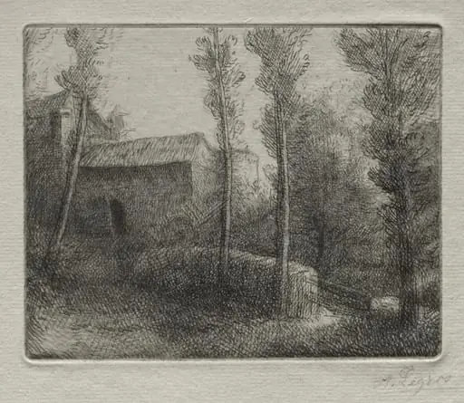 Le Pont du Moulin, by Alphonse Legros