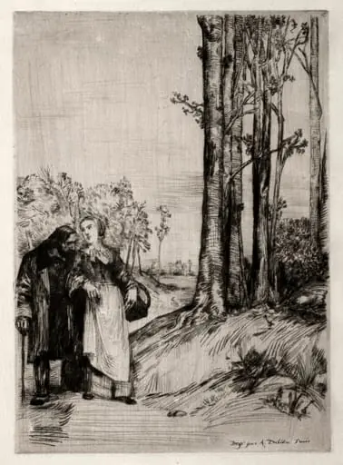 Le Promenade du convalescent, by Alphonse Legros