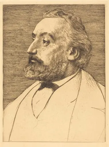 Leon Gambetta, 2nd plate, by Alphonse Legros