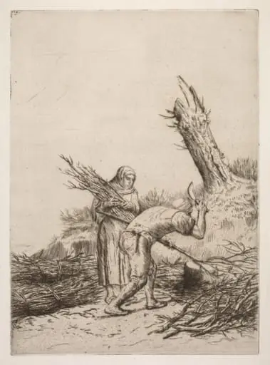Les faiseurs de fagots, by Alphonse Legros