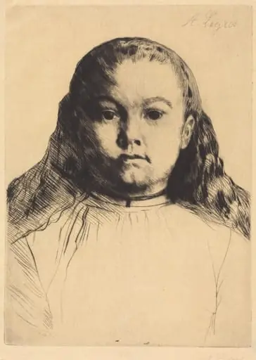 Little Marie (La petite Marie), by Alphonse Legros