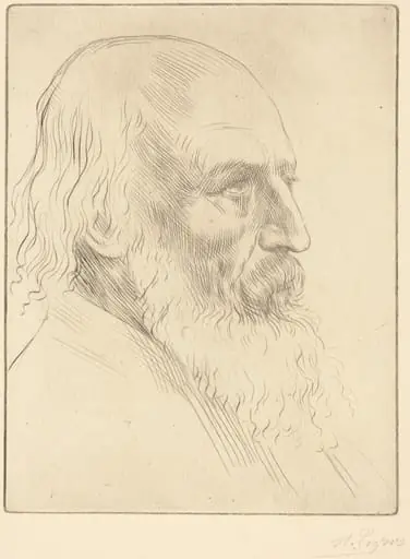 Lord A. Tennyson, 3rd plate, by Alphonse Legros