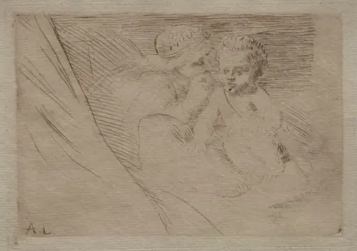 Mab and Cupid, by Alphonse Legros