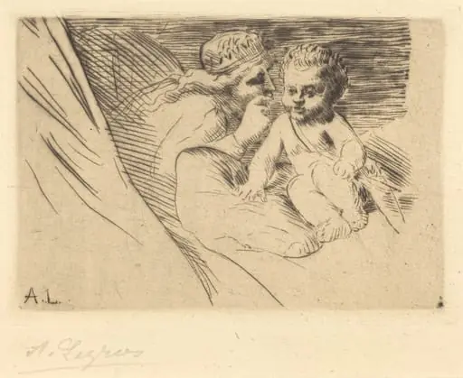 Mab and Cupid (Mab et Cupidon), by Alphonse Legros