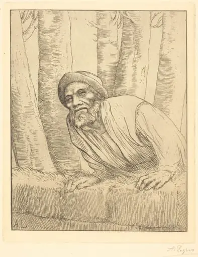 Man Climbing a Wall (L'escalade), by Alphonse Legros