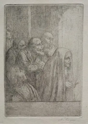 Midnight Mass (Le Messe de Minuit), by Alphonse Legros