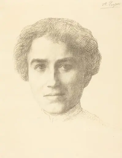 Mlle. Simpson, by Alphonse Legros