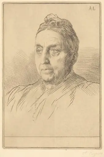 Mme. Kemp, 4th plate, by Alphonse Legros