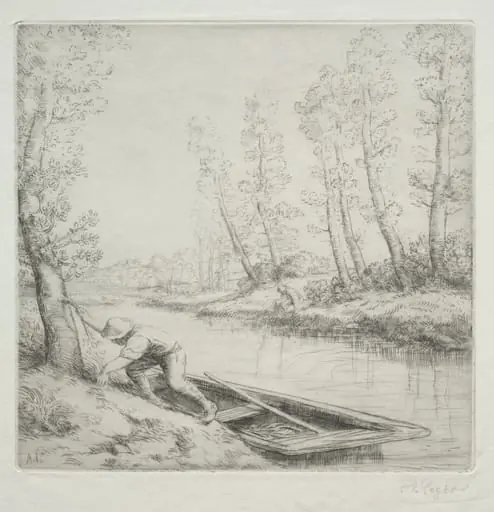 Morning on the River (Le Matin sur la rivière), by Alphonse Legros