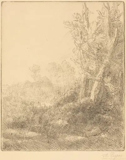 Old Village (Ville vieille), by Alphonse Legros