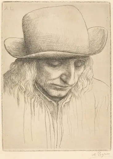 Peasant in a Round Hat (Paysan avec chapeau rond), by Alphonse Legros