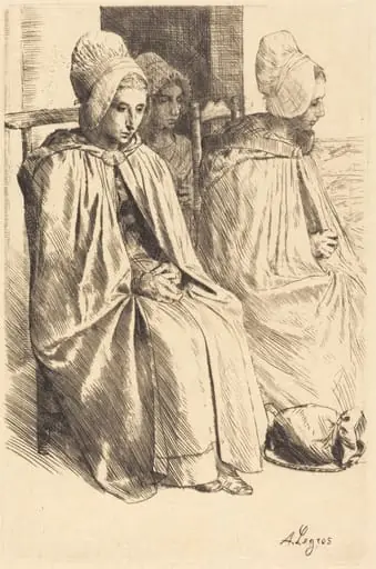 Peasant Women of Boulogne (Paysannes des environs de Boulogne), by Alphonse Legros