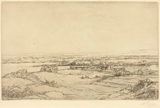 Plain near a Lake (La plaine pres du lac), by Alphonse Legros