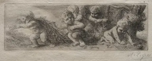 Plate for Top of Pin Box, by Alphonse Legros