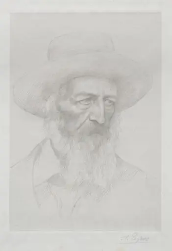 Portrait of Alfred Lord Tennyson, by Alphonse Legros