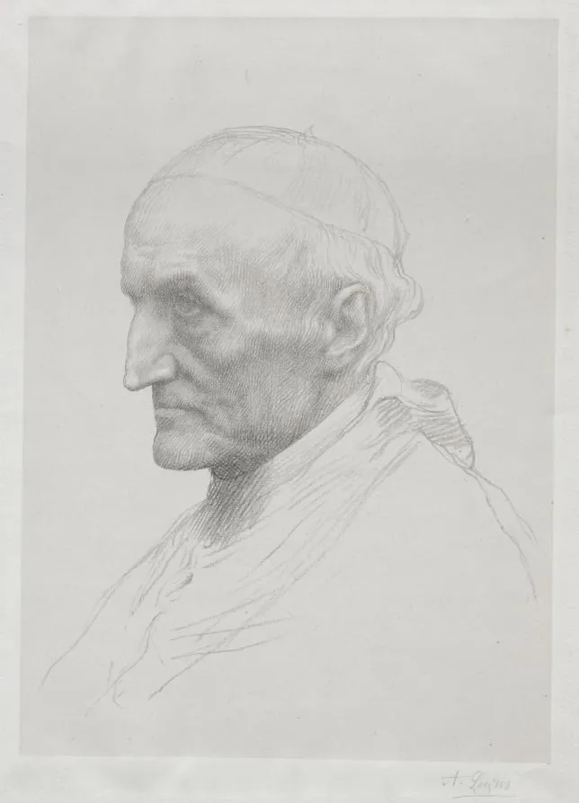 Portrait of Cardinal Manning (2nd Plate), by Alphonse Legros, 1884