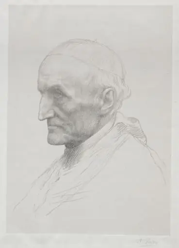 Portrait of Cardinal Manning (2nd Plate), by Alphonse Legros