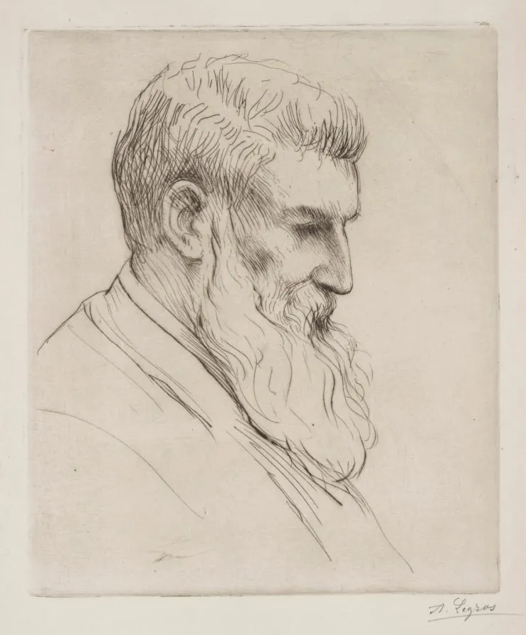 Portrait of Craibe Angus, by Alphonse Legros, 1884